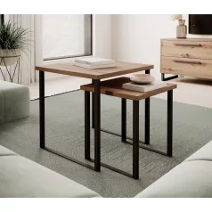 2 az 1-ben kávézóasztal ARIA, Artisan, Fekete