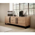 Alacsony szekrény ARIA, Artisan, Fekete