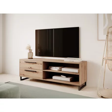 TV szekrény ARIA, Artisan, Fekete