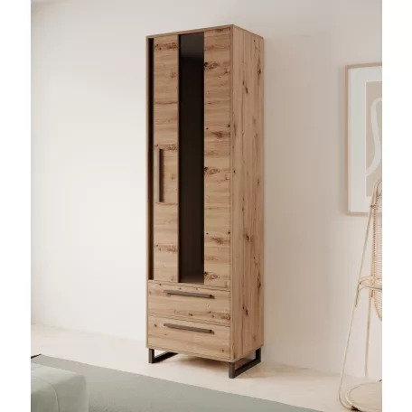 Magas vitrin ARIA, Artisan, Fekete