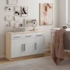 Komód PARVIN, Sonoma, Fehér