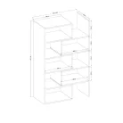 Polc KARMELO, Fehér, Fehér