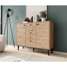 Komód BESA, Artisan, Fekete