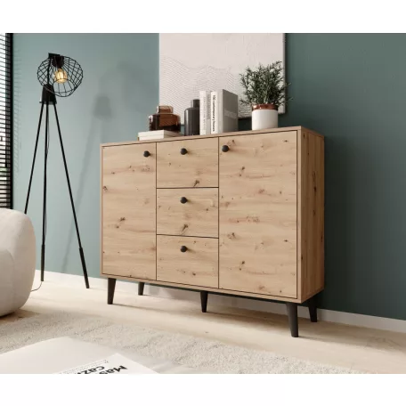 Komód BESA, Artisan, Fekete