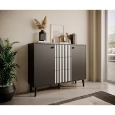 Komód FADI, Fekete, Fekete