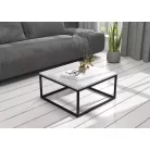 BELTEN 65x65 kávéasztal, Fekete, Beton