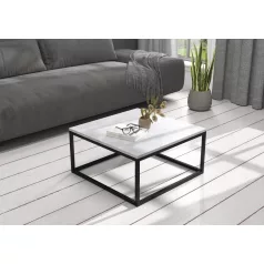 BELTEN 65x65 kávéasztal, Fekete, Beton