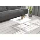BELTEN 65x65 kávéasztal, Fehér, Fehér
