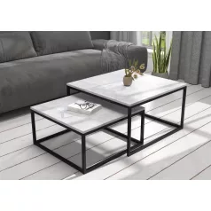 KAMA 2 az 1-ben kávéasztal, Fekete, Beton