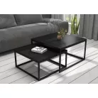 KAMA 2 az 1-ben kávéasztal, Fekete, Fekete