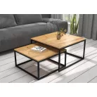 KAMA 2 az 1-ben kávéasztal, Fekete, Artisan