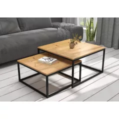 KAMA 2 az 1-ben kávéasztal, Fekete, Artisan