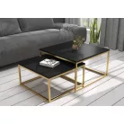 KAMA 2 az 1-ben kávéasztal, Arany, Fekete