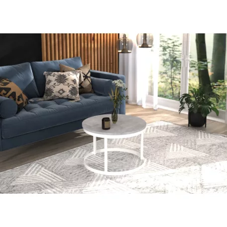 RINEN kávéasztal, Fehér, Beton