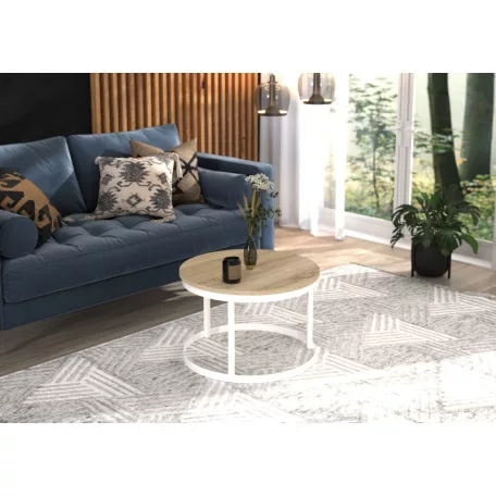 RINEN kávéasztal, Fehér, Sonoma