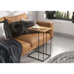 DRU segédasztal, Fekete, Artisan