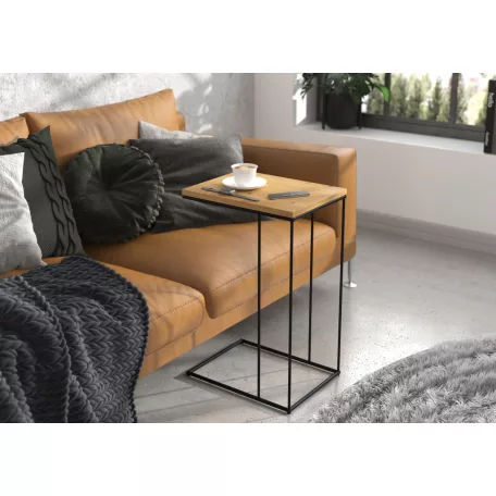 DRU segédasztal, Fekete, Artisan