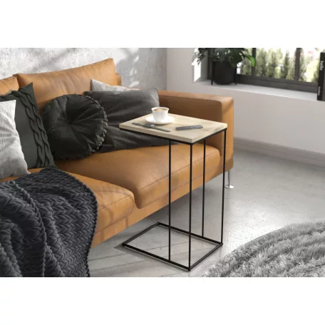 DRU segédasztal, Fekete, Sonoma