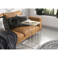 DRU segédasztal, Fehér, Sonoma