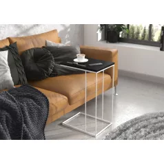 DRU segédasztal, Fehér, Fekete