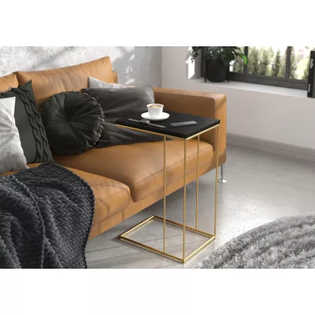 DRU segédasztal, Arany, Fekete