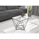 DIANA 50x50 kávéasztal, Fekete, Beton