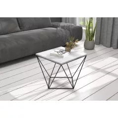 DIANA 50x50 kávéasztal, Fekete, Beton