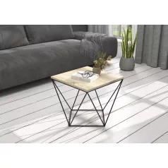 DIANA 50x50 kávéasztal, Fekete, Sonoma