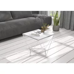 DIANA 50x50 kávéasztal, Fehér, Beton