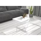 DIANA 50x50 kávéasztal, Fehér, Fehér