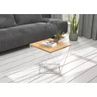 DIANA 50x50 kávéasztal, Fehér, Artisan