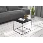 ELENA 50x50 kávéasztal, Fekete, Fekete