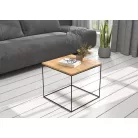 ELENA 50x50 kávéasztal, Fekete, Artisan