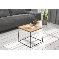 ELENA 50x50 kávéasztal, Fekete, Artisan