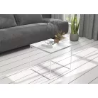 ELENA 50x50 kávéasztal, Fehér, Beton