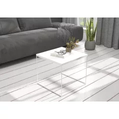 ELENA 50x50 kávéasztal, Fehér, Fehér