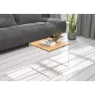 ELENA 50x50 kávéasztal, Fehér, Artisan