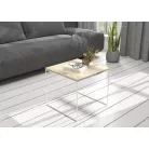 ELENA 50x50 kávéasztal, Fehér, Sonoma