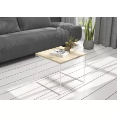 ELENA 50x50 kávéasztal, Fehér, Sonoma