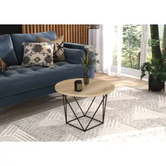 LIAM kávéasztal, Fekete, Sonoma