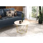 LIAM kávéasztal, Arany, Fehér