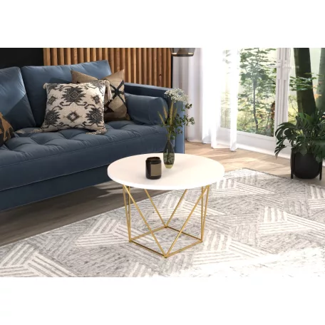 LIAM kávéasztal, Arany, Fehér