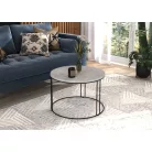 NOEL kávéasztal, Fekete, Beton