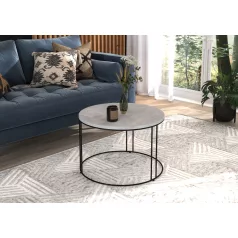 NOEL kávéasztal, Fekete, Beton