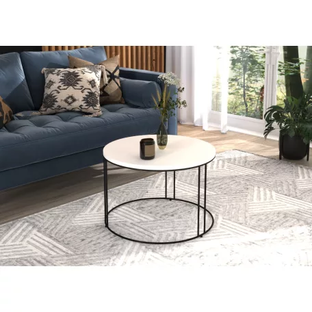 NOEL kávéasztal, Fekete, Fehér