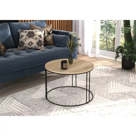 NOEL kávéasztal, Fekete, Sonoma