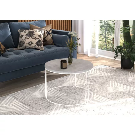 NOEL kávéasztal, Fehér, Beton