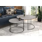 ETTA 2 az 1-ben kávéasztal, Fekete, Beton