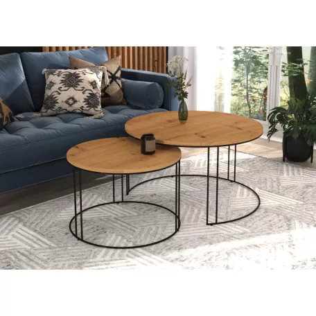 ETTA 2 az 1-ben kávéasztal, Fekete, Artisan