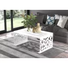 Kávézóasztal SEMARA 100x60, Fehér, Fehér